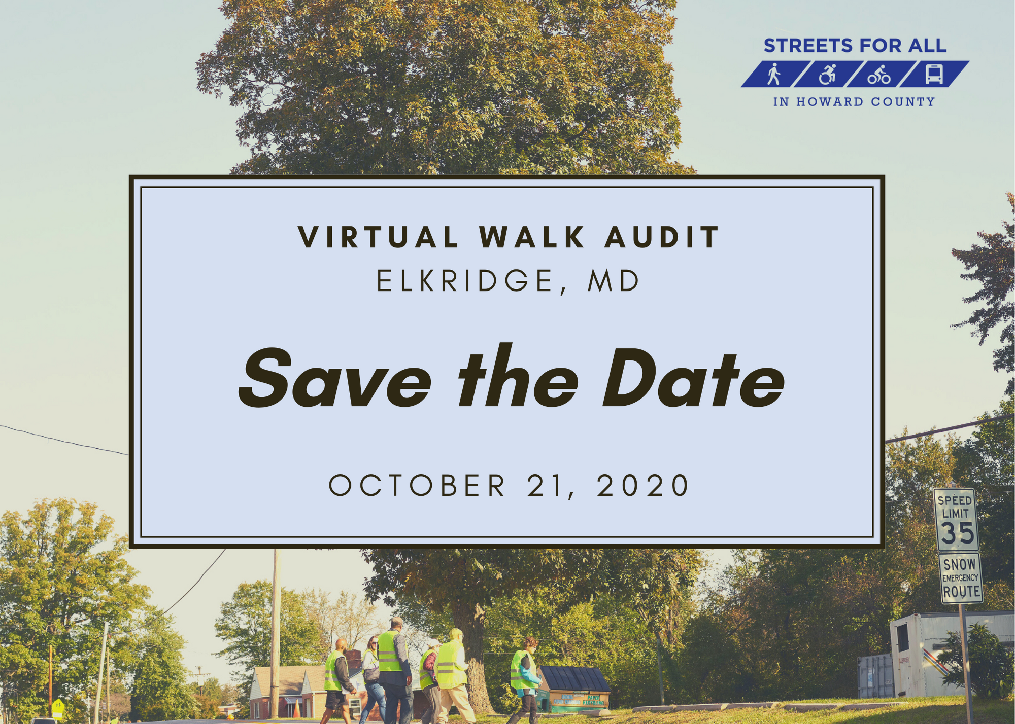 We need you! Register now for Howard County’s first-ever VIRTUAL walk audit