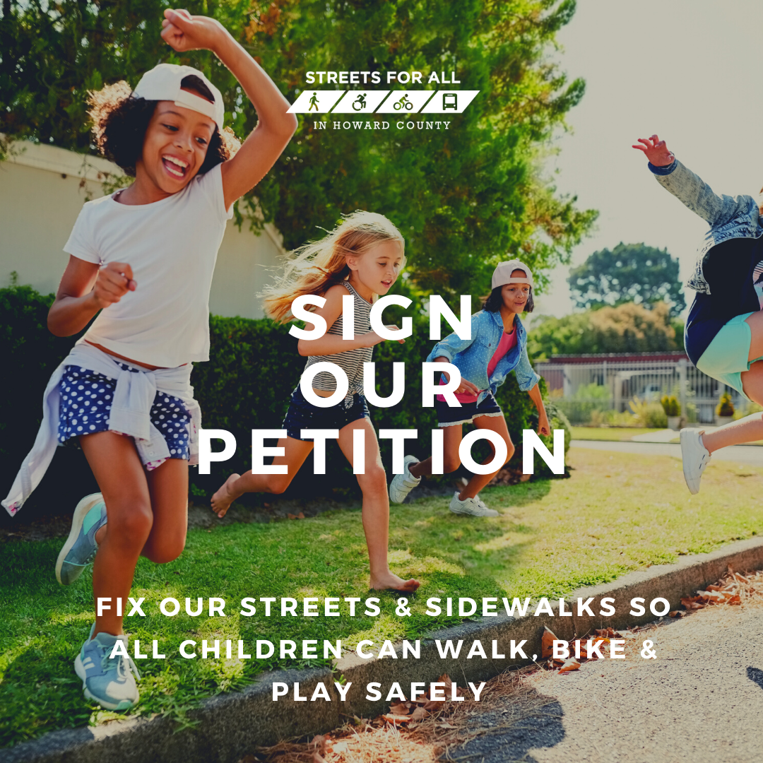 We need your voice! Sign our petition to fix our streets and sidewalks