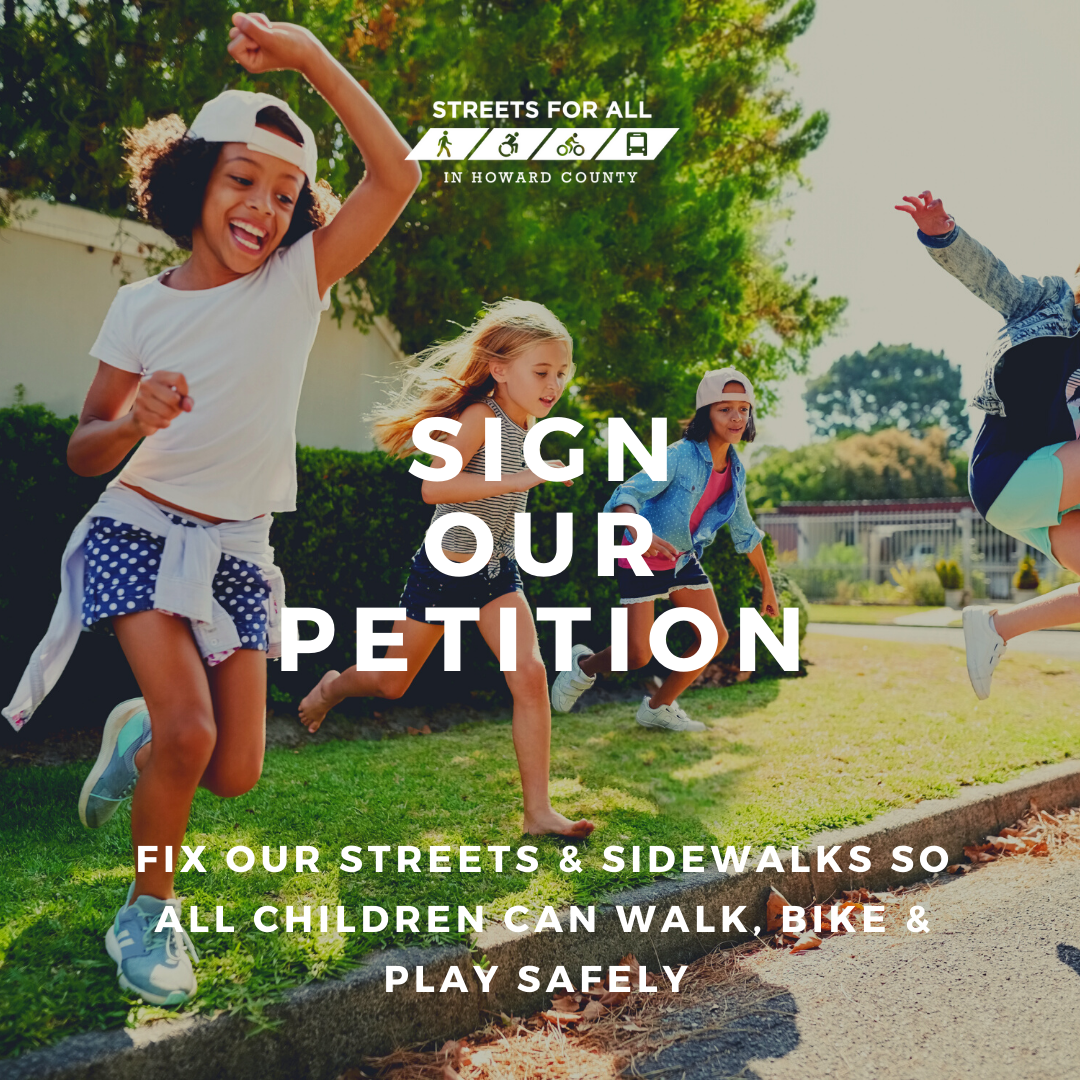 Tell Howard County to keep making progress on complete streets!