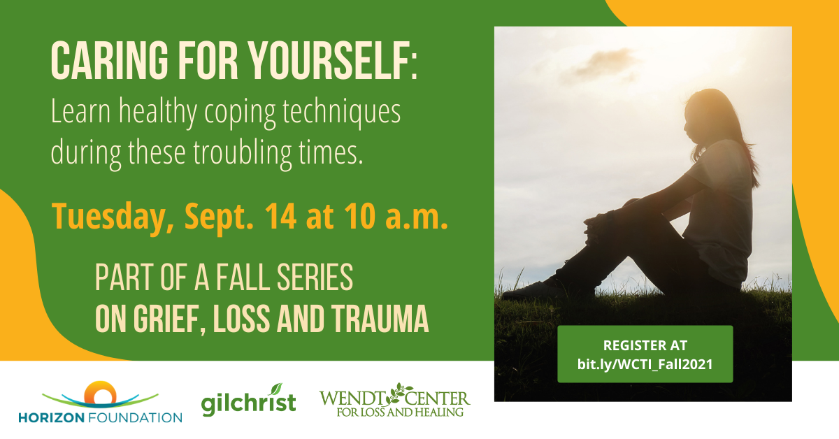 Feeling overwhelmed? Join us for a fall series on grief, loss and trauma.