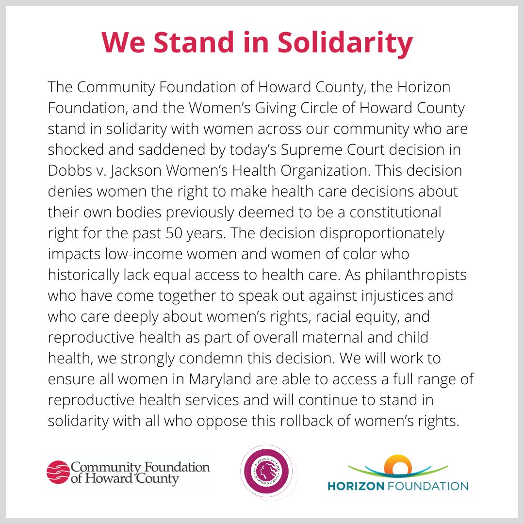 We stand in solidarity.